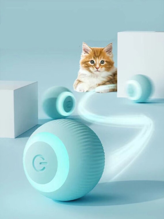 Cat Ball Toy With Rope 2025 Interactive Cat Toy Ball - Automatic ...