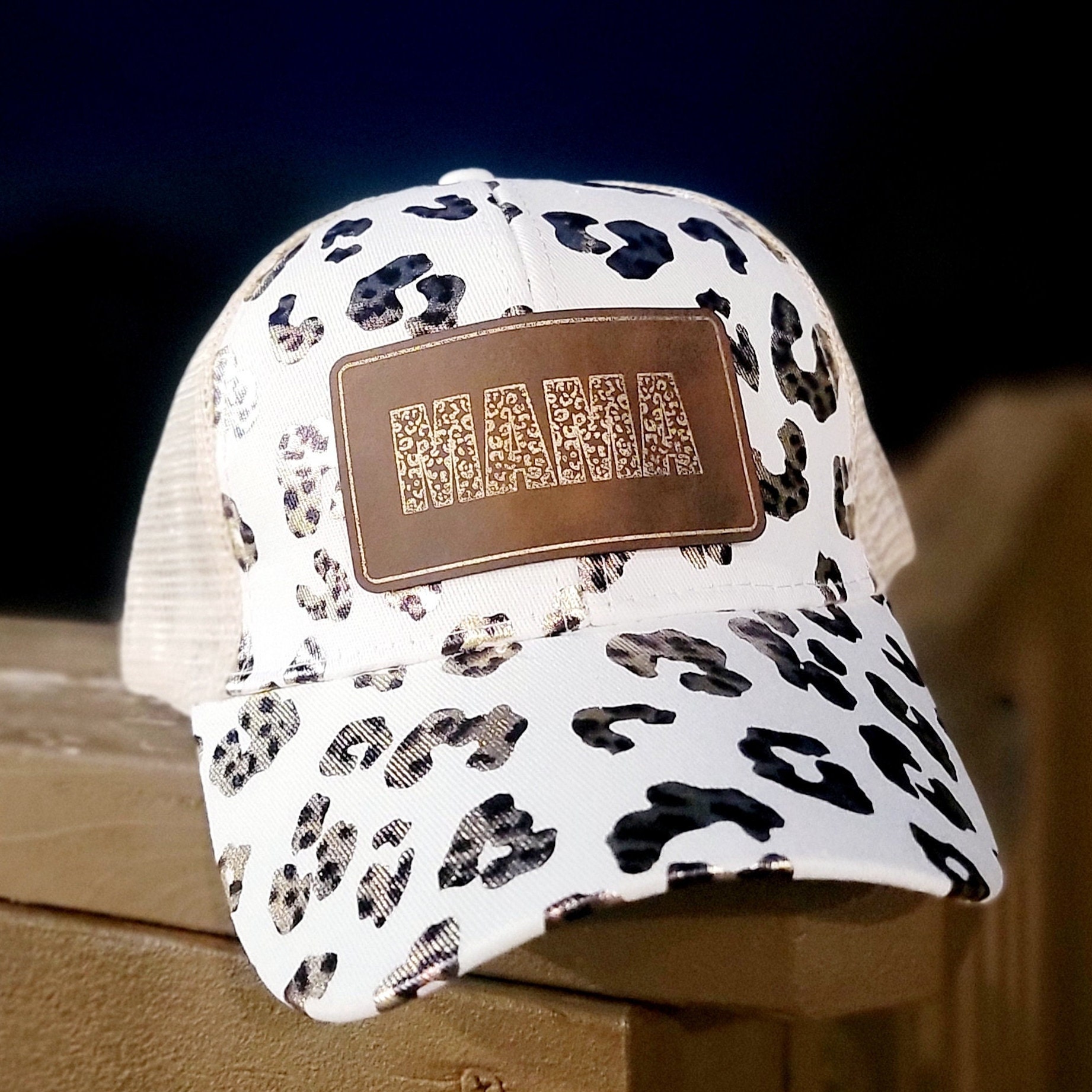 Ponytail Repurposed Leopard Hat - Tan – LOVE OKIE