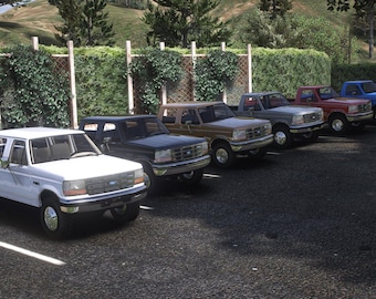 1997 Ford F350 PACK (12 TRUCKS) (Game ready)
