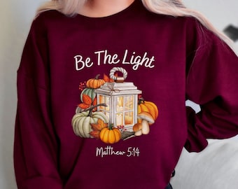 Herbst christliches Sweatshirt, christliches Halloween-Hemden, christliches T-Shirt, christlicher Pullover, Bibel-Vers-Shirt, Damen-Herbst-Shirt, Jesus-Shirt