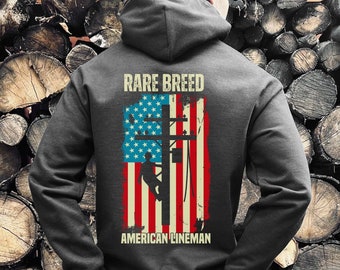 Lineman Hoodie, Lineman Gifts, Lineman Sweatshirt, Lineman Shirt, Rare Breed shirt, Lineman Hat, Gift For Lineman, Lineman Decal