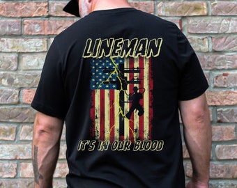 Lineman Shirt, Lineman Gifts, Lineman Appreciation week Gift for Lineman, Journeyman Lineman Shirt, Patriotic Lineman Shirt, Lineman Sticker