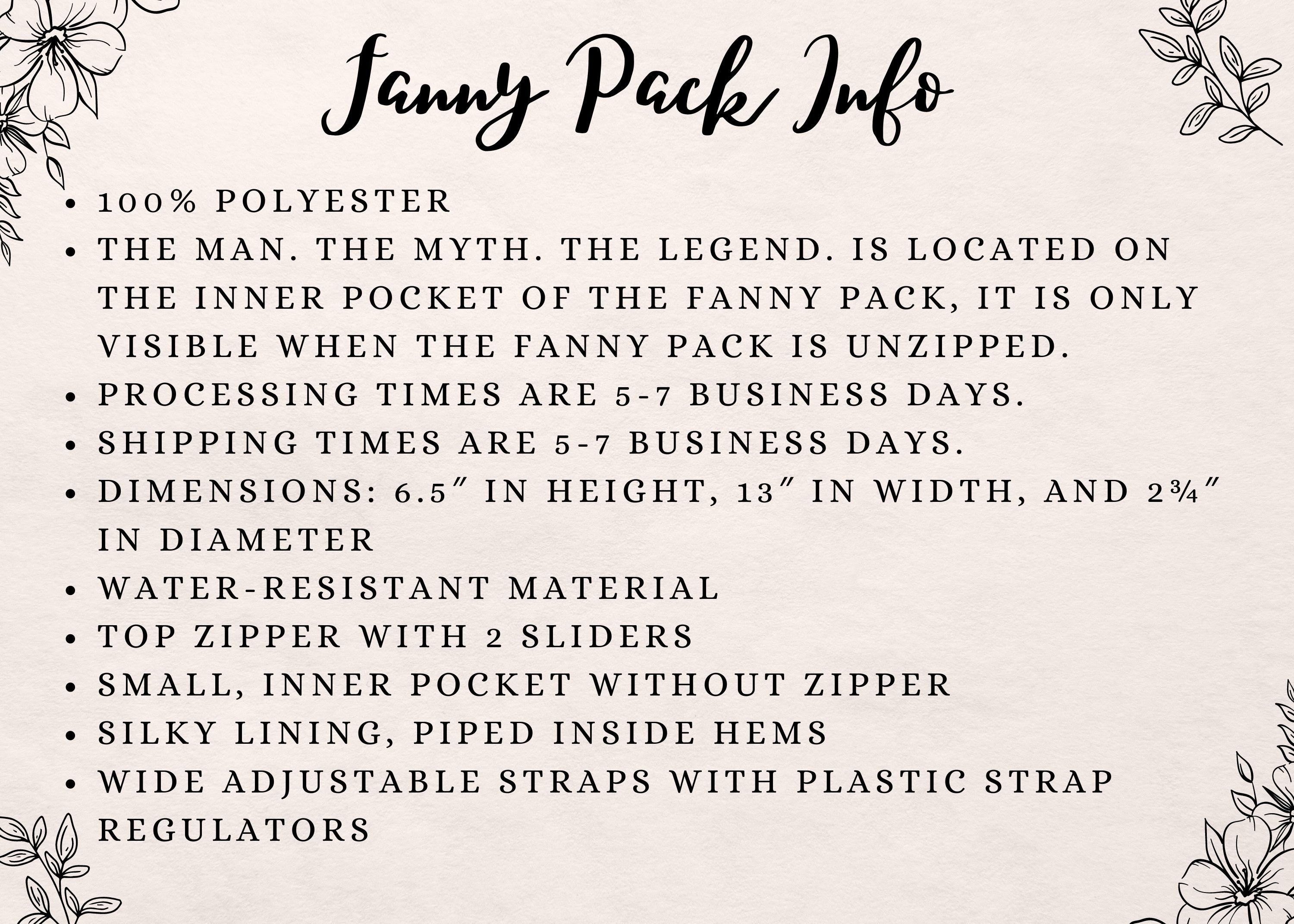 Flower Man Fanny Pack Flower Man Wedding Flower Guy Waist Etsy