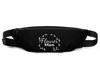 Flower Man Fanny Pack, Flower Dude Fanny Pack, Personalized Customizable fanny pack, Flower Boy, Flower Man Waist Bag, Funny Flower Man Bag