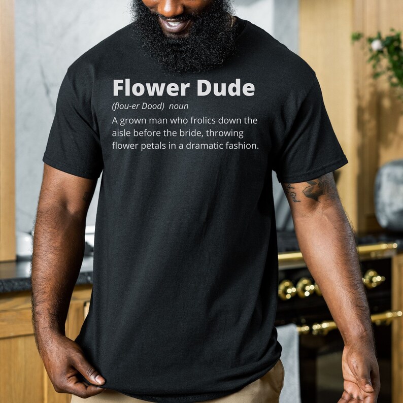 Flower Dude Shirt Flower Man Shirt Flower Dude Proposal Etsy