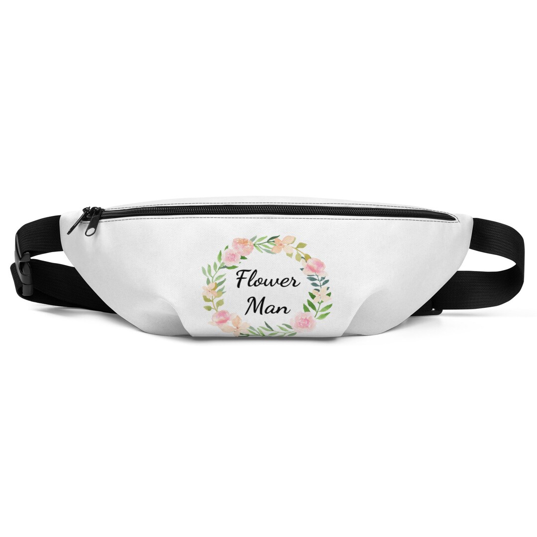 Flower Man Fanny Pack, Flower Man Wedding, Flower Guy Waist Bag, Petal