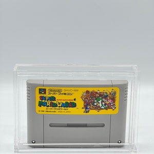 Premium 4mm Acrylic Protective Case for Nintendo Super Famicom Game Cartridges | Retro Gaming Display & Storage Solution for Collectors