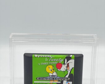 Premium acryl beschermhoes van 4 mm voor Sega Megadrive-gamecartridges | Ultieme oplossing voor retro-gamingdisplay en -opslag | 'S Werelds beste case