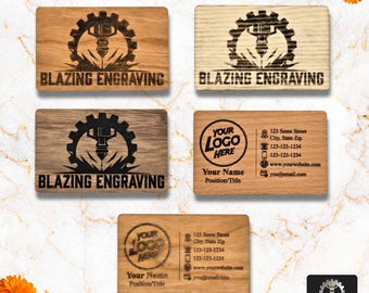 Wooden NFC Business Card: Custom Laser Engraved Smart Contact