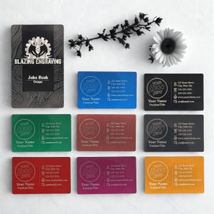 Luxury Metal Business Cards - Durable, Waterproof, Custom Contact Cards for Professionals
