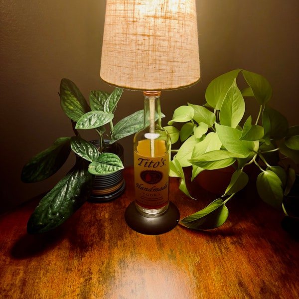 Liquor Bottle Lamp Etsy