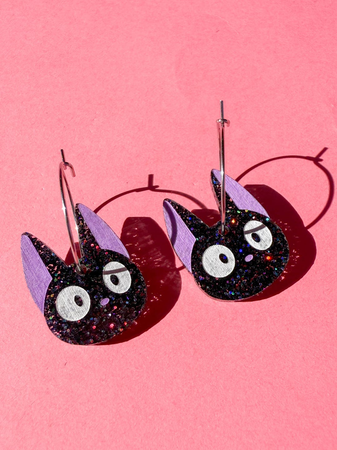 Jiji Cat Earrings || Kiki's Delivery Service Studio Ghibli Anime