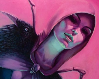 Pop Surrealism Giclée Art Print - 8"x10", 11"x14" y Standard 11"x17" Poster Print - Reproducción firmada de pintura original por Louis Hart