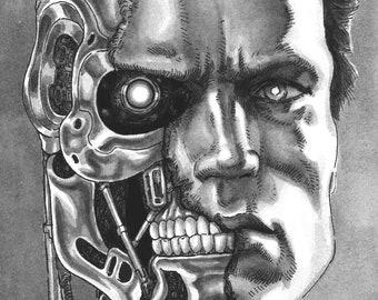 Modelo 101 - Ilustración original de lavado con pluma y tinta - 11"x14" en papel de acuarela de 300 gsm - Obra de arte original firmada por Louis Hart