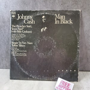 Johnny Cash - Man in Black Vinyl Record Album - 1971