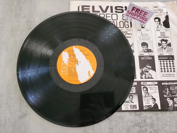 Vintage Elvis Presley Vinyl Record: Worldwide 50 Gold Award