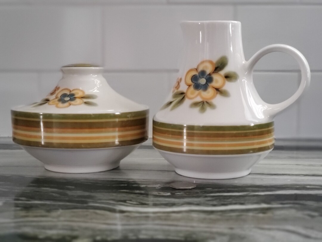 Noritake Expressions Chestnut Hill Sugar Bowl & Creamer Set - Etsy