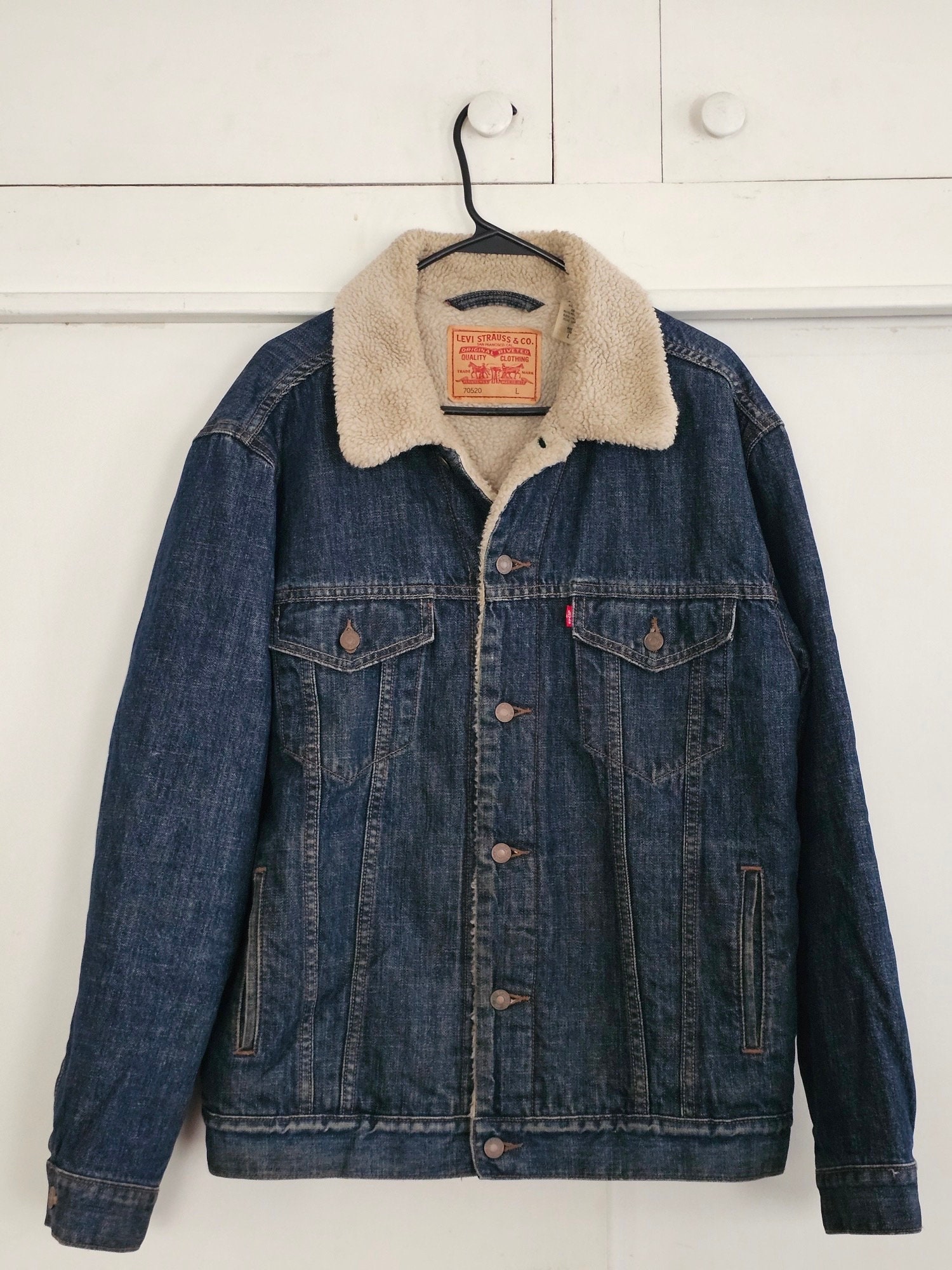 Vintage Levi's Strauss & Co. Blue Jean Jacket With Lining - Etsy
