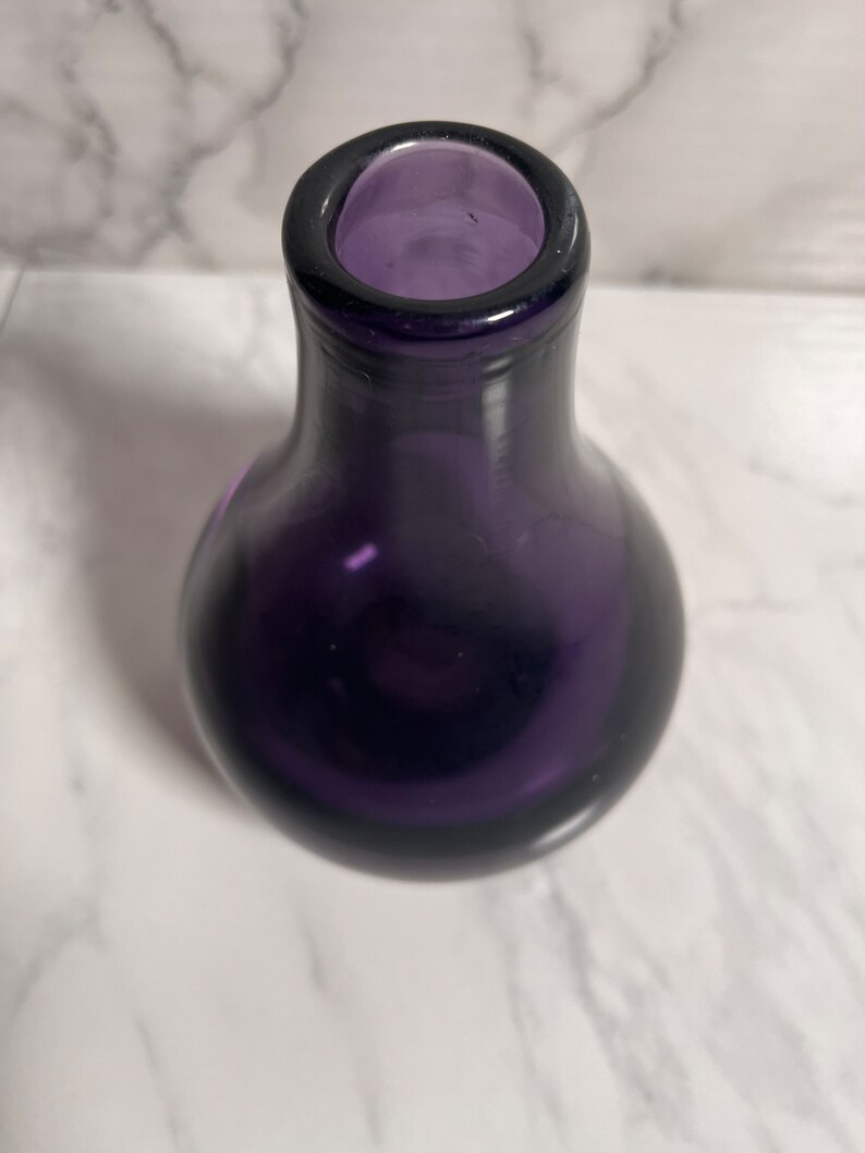 Small Purple Glass Vase Etsy
