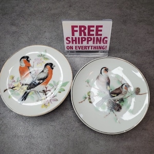 2 vogelborden - Made in Japan - vintage - verkocht per paar
