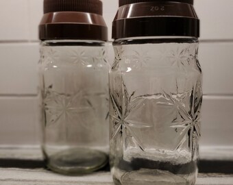 2 latas de tarros de café Sanka Hocking Hocking