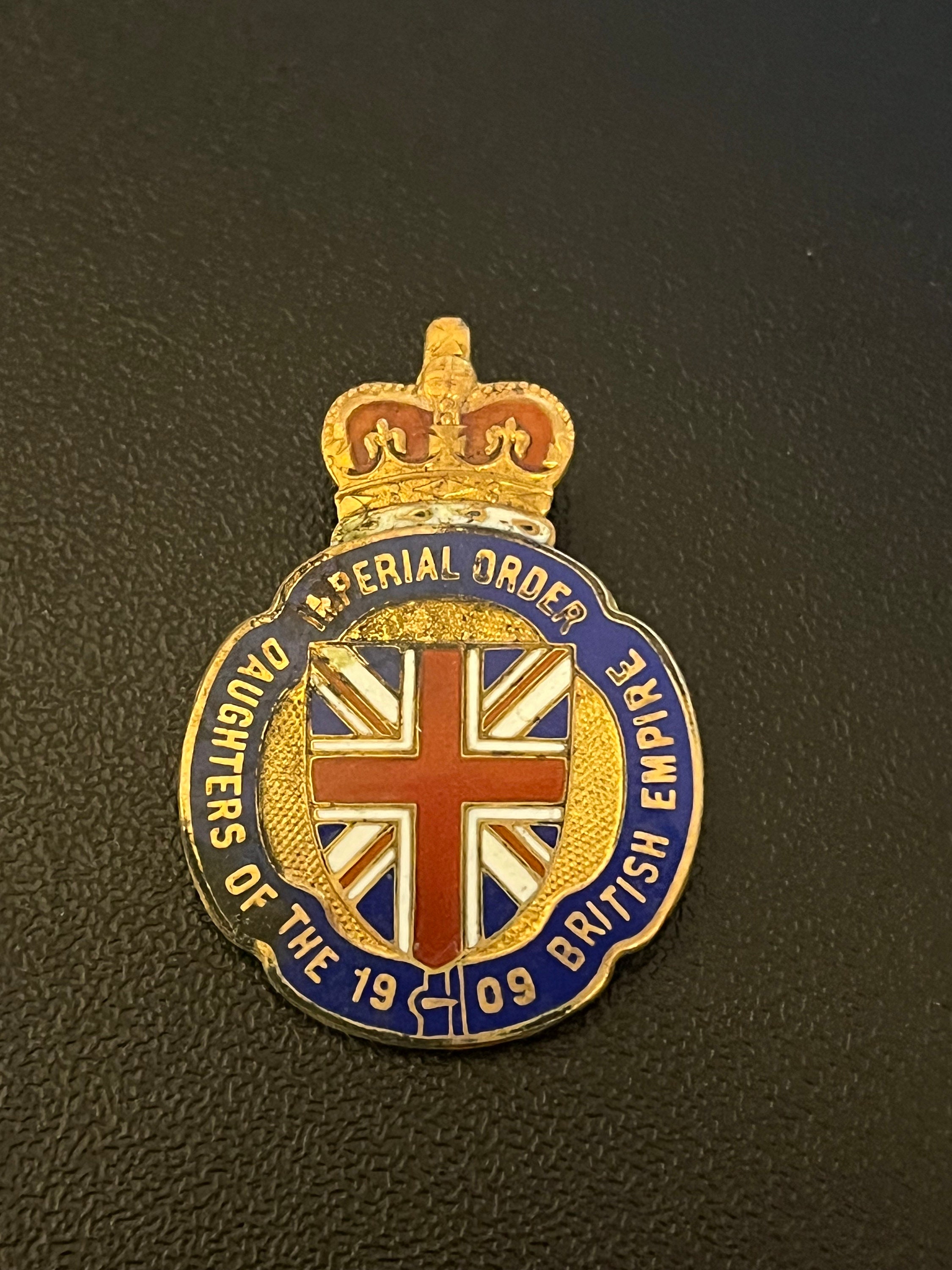 Imperial Order Daughters of the British Empire 1909 Lapel Pin 