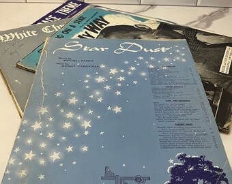 楽譜まとめ売り•*¨*•.¸¸♬︎ヴィンテージ品☆°。⋆ ヴィンテージ楽譜詰め合わせ - 合計20枚 - Etsy 日本