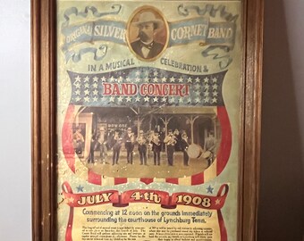 Vintage Jack Newton Daniels Band Concert - 4th of July 1908