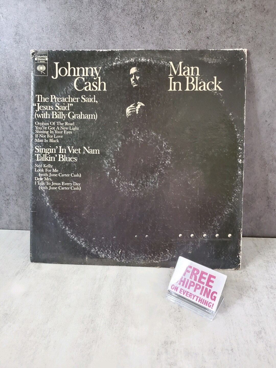 Johnny Cash - Man in Black Vinyl Record Album - 1971 - Etsy