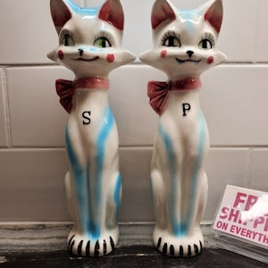MCM Kitty Cat Saleros y Pimenteros - Vintage