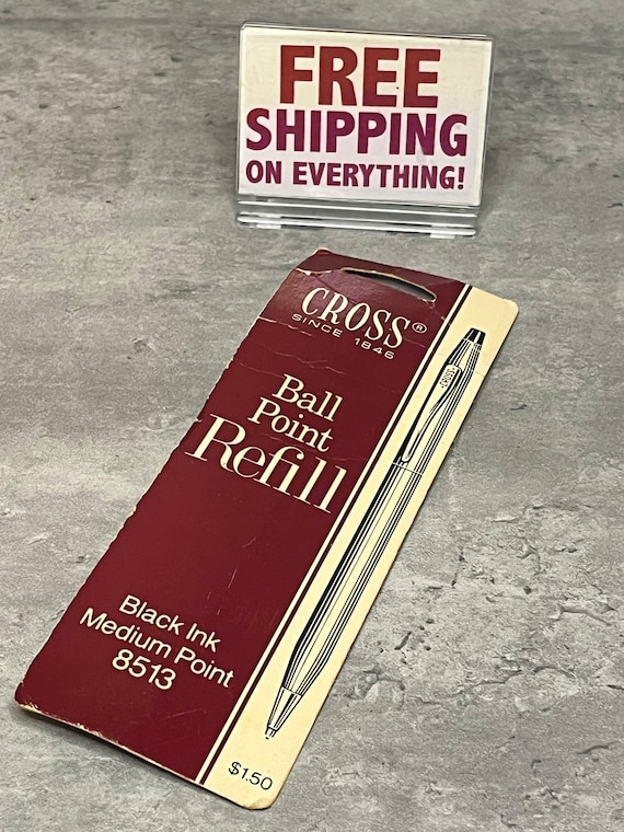 Vintage Cross Ball Point Refill Black Ink Medium Point #8513