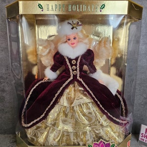 Barbie 1996 Happy Holidays Special Edition Kolekcjonerska Lalka - w Oryginalnym Pudełku - Vintage Lata 90.