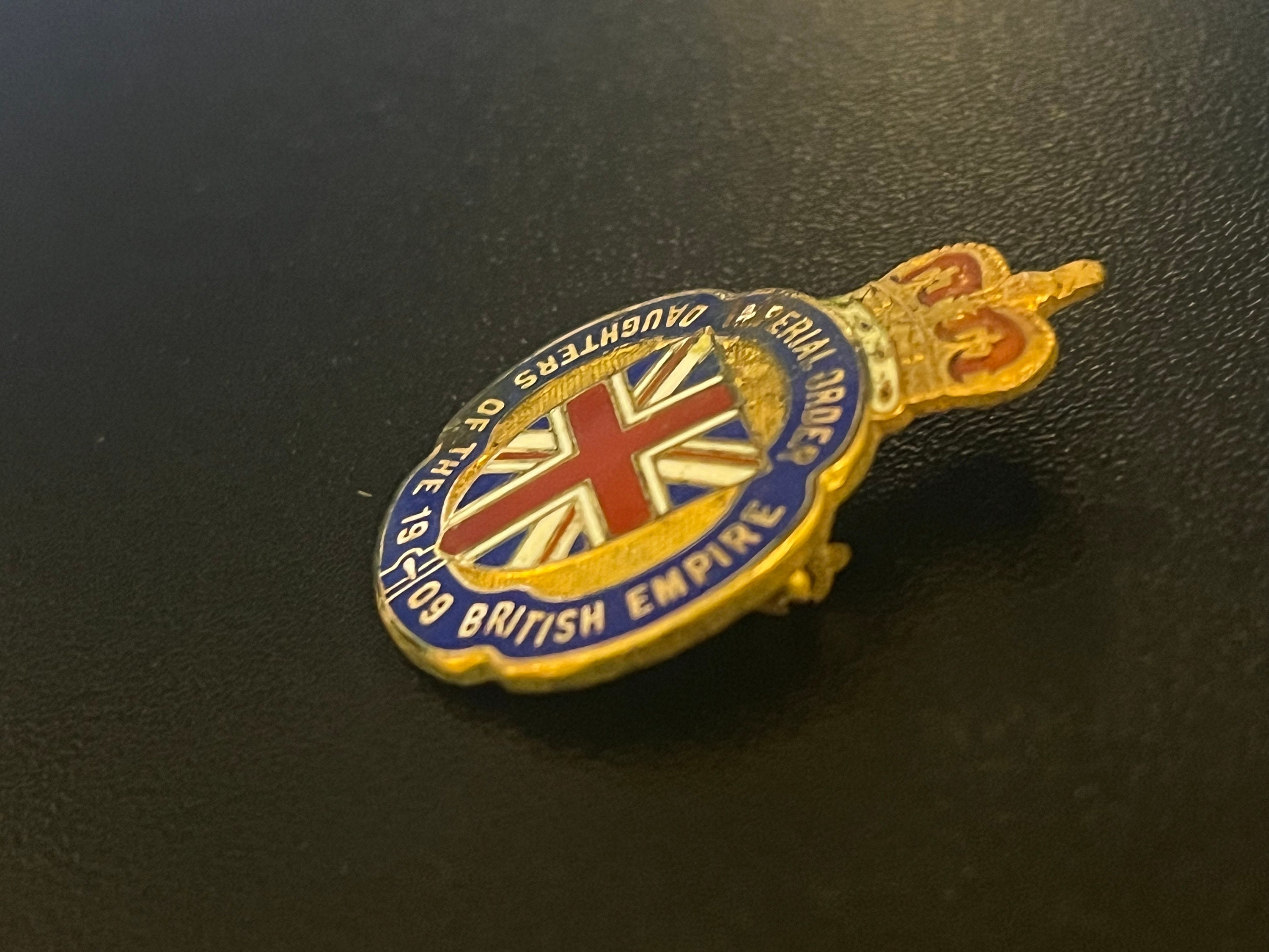 Imperial Order Daughters of the British Empire 1909 Lapel Pin 