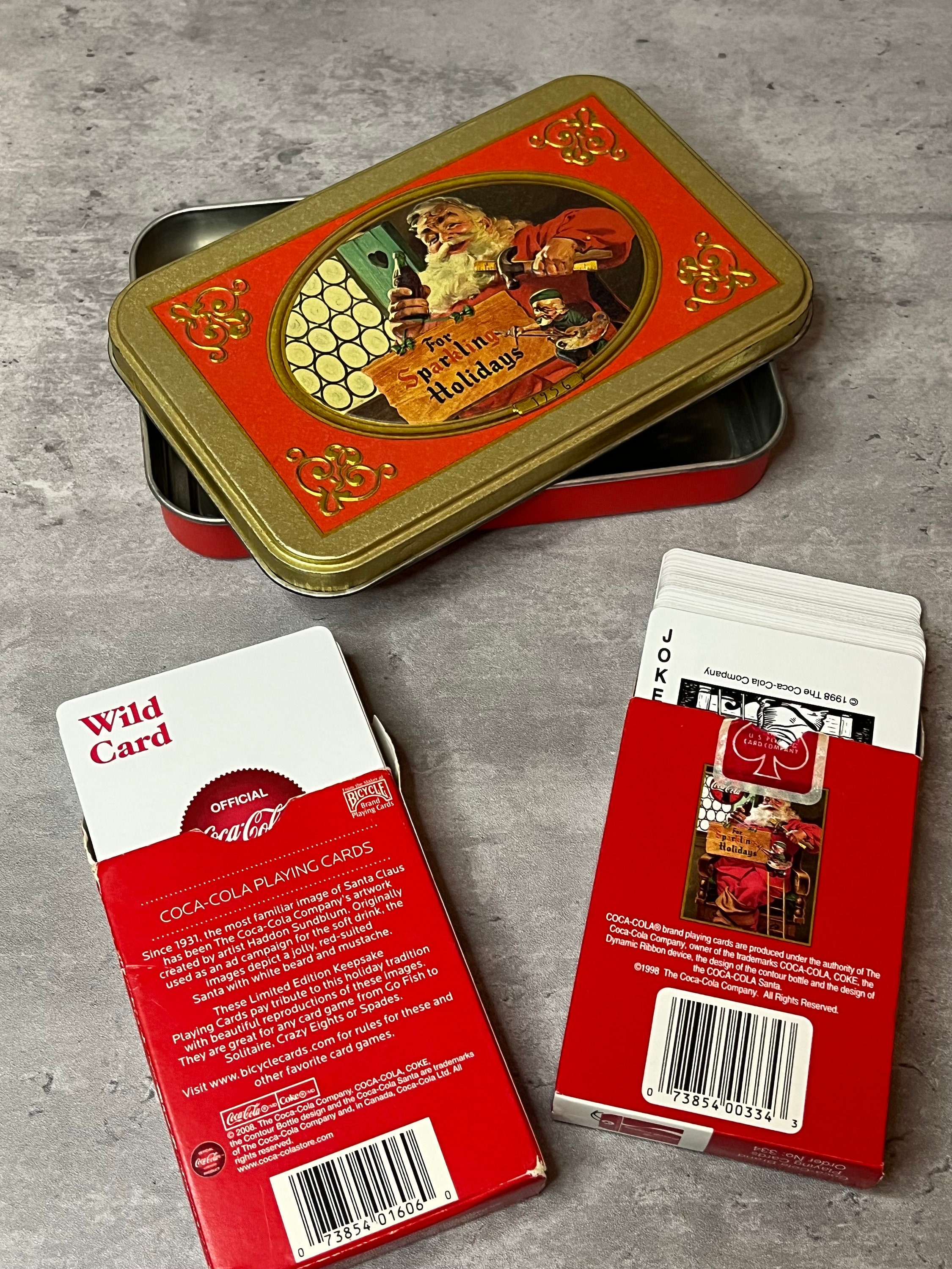 Coca-cola Brand Nostalgia Christmas Playing Cards - 2 Decks