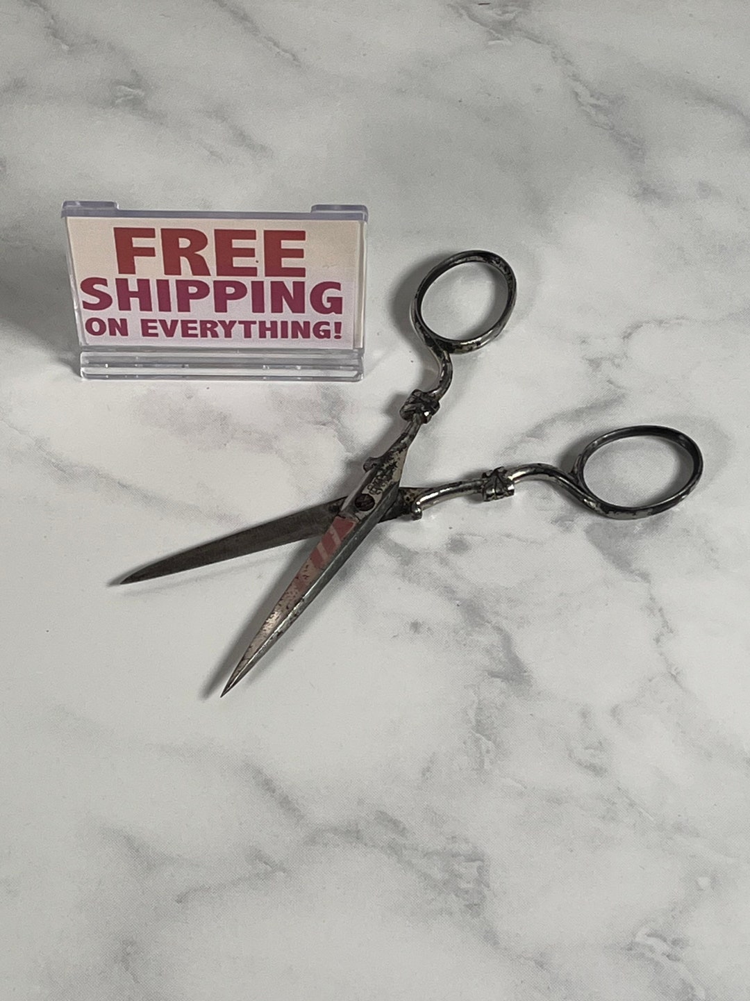 アンティーク裁縫はさみ - シルバー - Etsy 日本