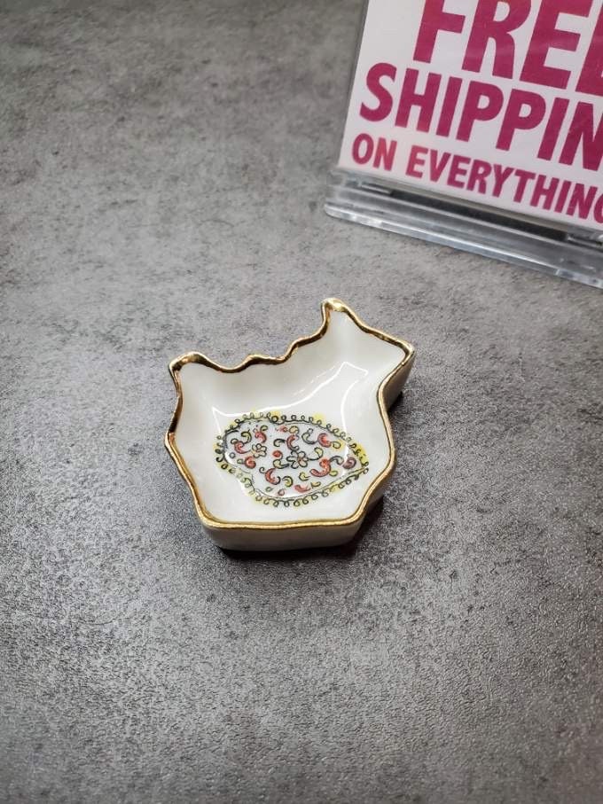 ヴィンテージ トリンケットトレイ 灰皿 - ペイズリーデザイン - Etsy 日本