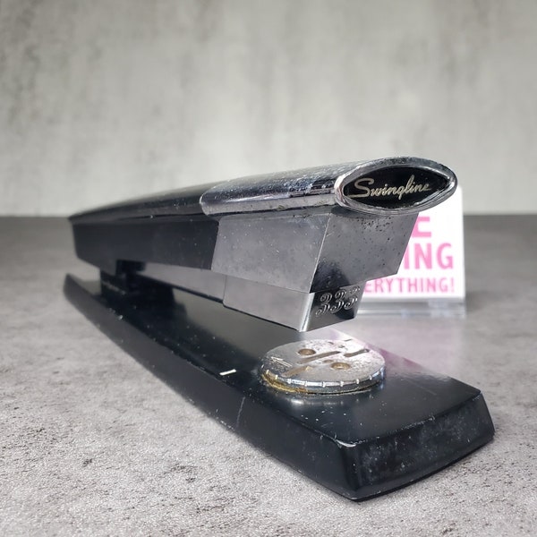 Vintage Swingline 333 Chrome and Black Stapler