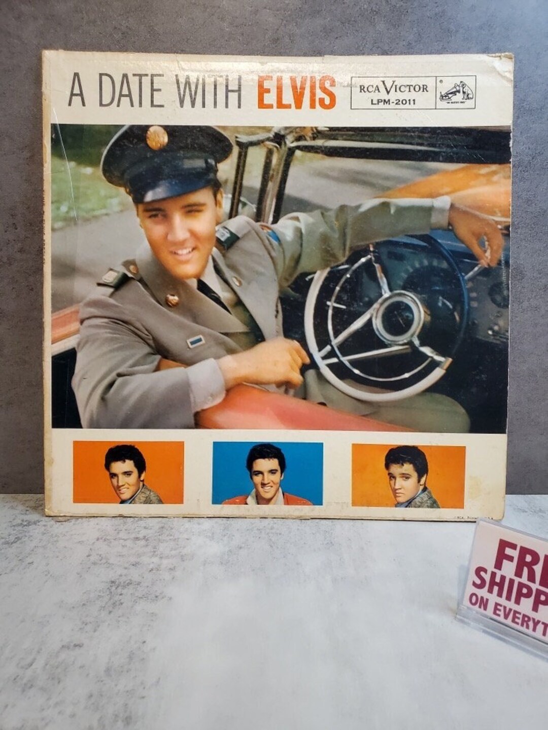 A Date With Elvis Vintage Vinyl Record Elvis Presley Etsy