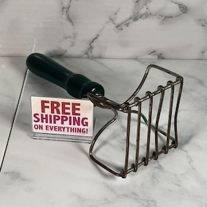 Vintage Potato Masher - Wood Handle