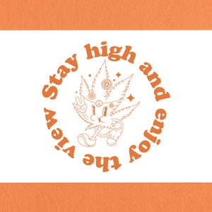 Postkarten, Marihuana Wandkunst, 4x6 Druck, Hippie Dekor Druck, Gummi Schlauch Stil, Cuphead Poster, Stoner Accessoires, Stoner Geschenke für ihn