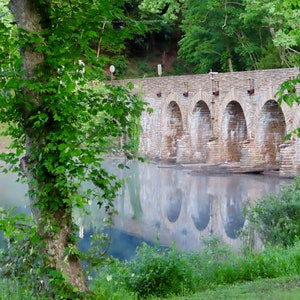 Nature Photography, Bridge, Lake, Digital Image For Sale, Wall Art, Photo Download, Scenic Landscape Photo, Home Decor, Reflection, Tree, TN