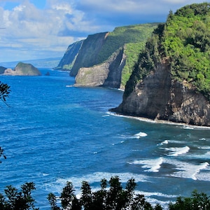 Nature Photography, Sea Cliffs, Ocean, Digital Image For Sale, Wall Art, Photo Download, Scenic Landscape Photo, Home Decor, Hawaii, Pololu