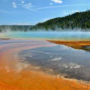 Nature Photography, Yellowstone, Digital Image For Sale, Wall Art, Photo Download, Scenic Landscape Photo, Home Decor, Hot Springs, Summer