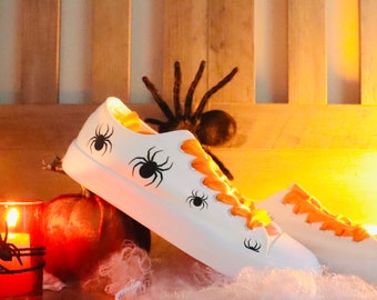 Personalized Halloween Sneakers | Spider Party Shoes