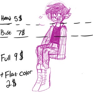 Digital Commission Sketches!