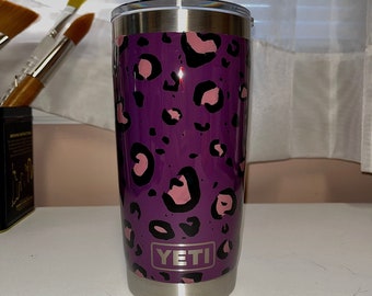 Custom Hand-Painted YETI Tumbler – Personalized Gift- Custom Water Bottle