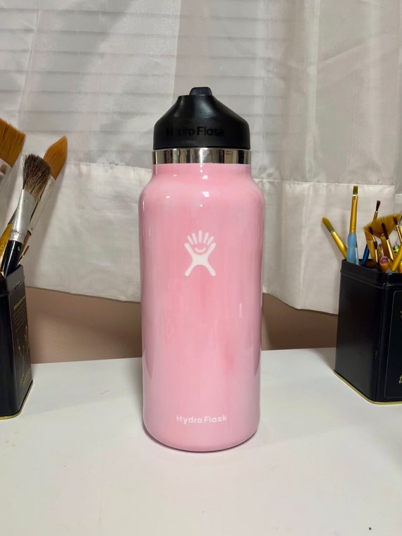 32 Oz Hydro Flask Blush Pink Pastel Pink Hydro Flask Handpainted