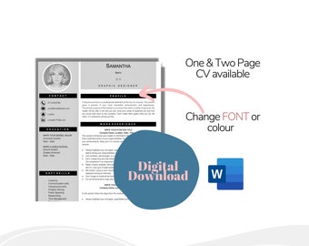 Lebenslauf Vorlage mit Foto, Professionelle Lebenslauf Vorlage für Word, Saubere Lebenslauf Vorlage mit Bild, Lebenslauf und Anschreiben Vorlage, Moderner Lebenslauf