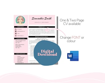 Lebenslauf, Lebenslauf mit Foto, Lebenslauf Vorlage, Lebenslauf Vorlage, Lebenslauf Vorlage, Anschreiben Vorlage, Professioneller Lebenslauf, Digitaler Download Lebenslauf