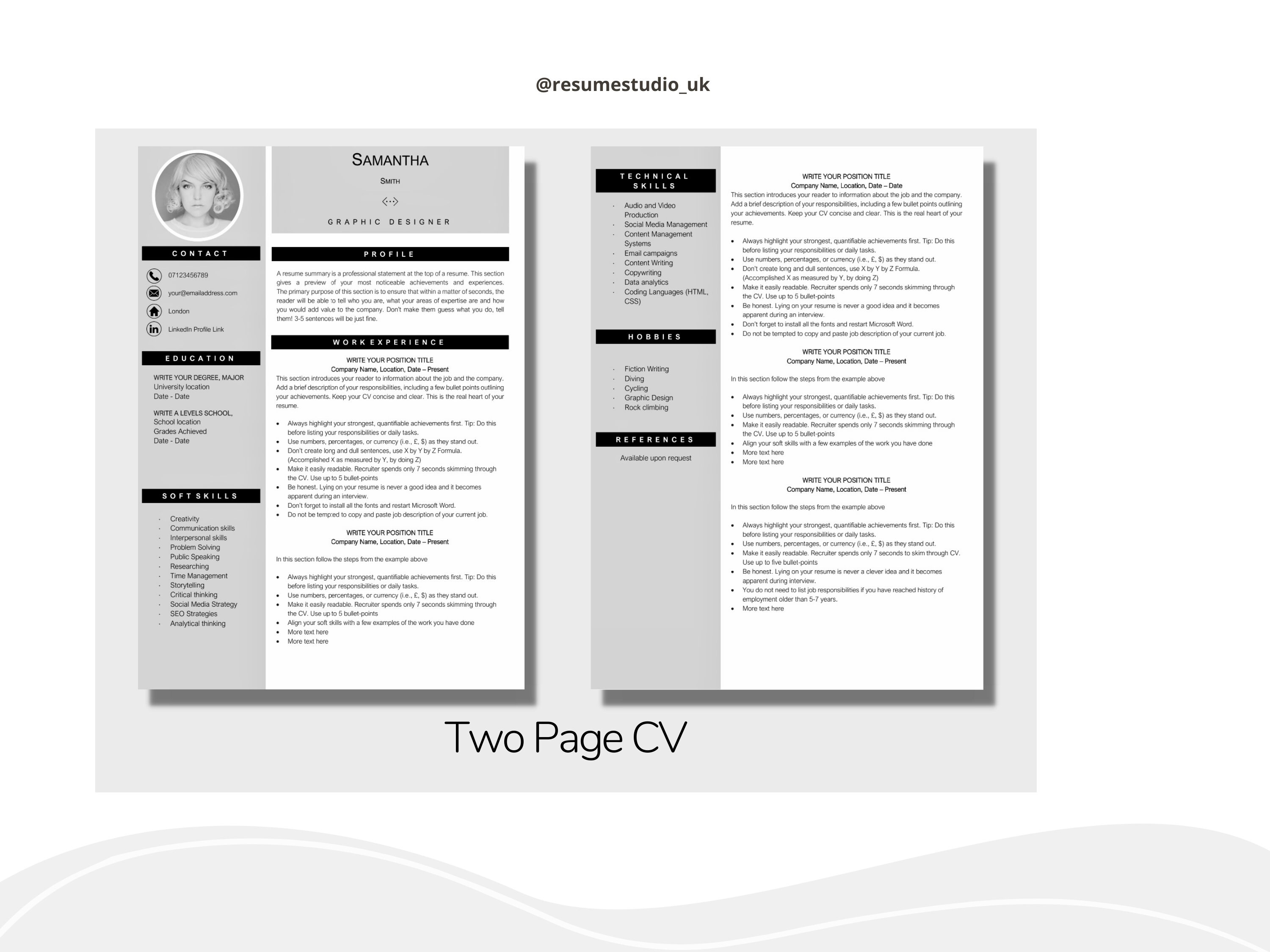 cv-template-with-photo-professional-resume-template-for-word-clean